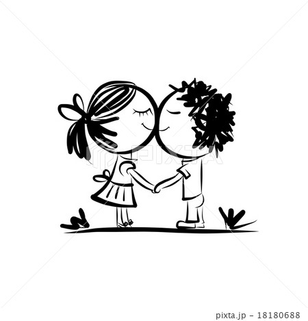 Couple in love together, valentine sketch for your Couple in love together, valentine sketch for your 18180688