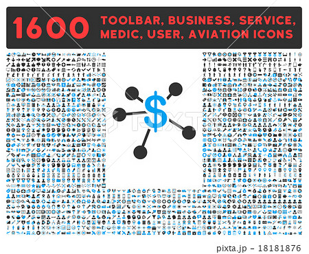 Money Emission Icon with Large Pictogram Money Emission Icon with Large Pictogram 18181876