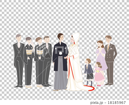 Wedding Kimono Stock Illustration
