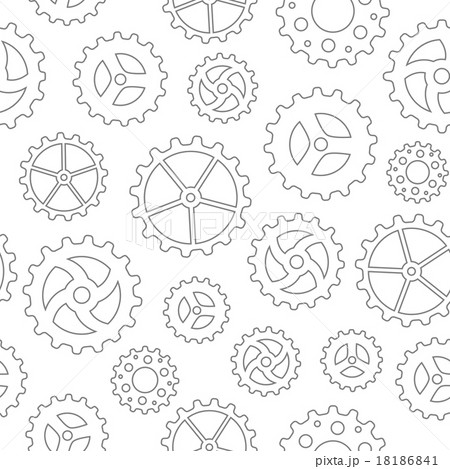 Gearwheels Seamless Background 18186841