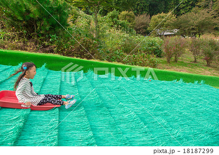 芝滑り 芝滑り 18187299