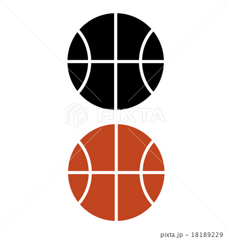 Basketball flat icon set, vector illustration 18189229