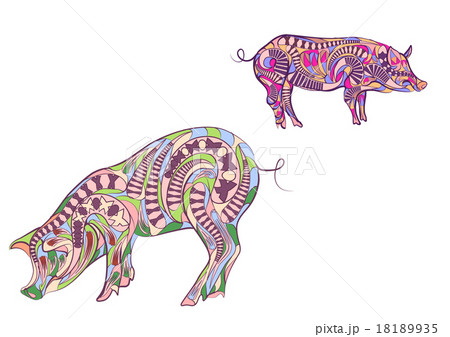two ethnic pigs 18189935