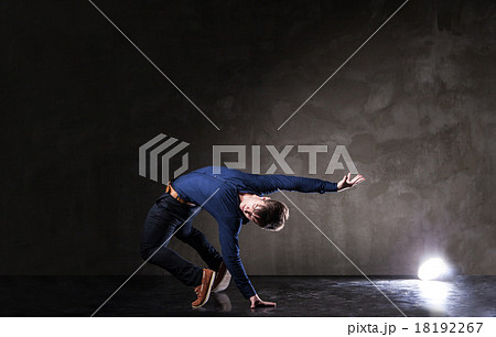 Young attractive man dancing Young attractive man dancing 18192267