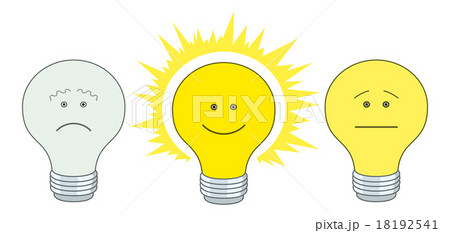 Set of electric bulbs, bright on Set of electric bulbs, bright on 18192541