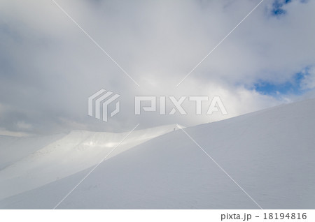 Snowy mountains peak Snowy mountains peak 18194816