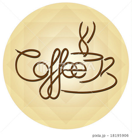 Coffee Cup Design Icon Background. Coffee Cup Design Icon Background. 18195906