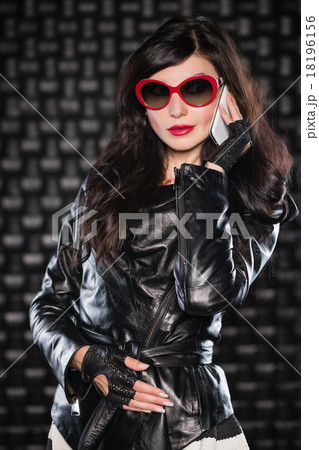 Portrait of charming brunette 18196156