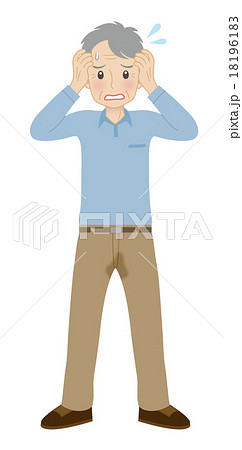 尿漏れ_老人_男性 18196183