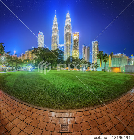 Kuala Lumpur night Scenery in the park, Malaysia 18196491