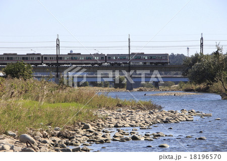 多摩川を渡る京王本線7000系電車 多摩川を渡る京王本線7000系電車 18196570