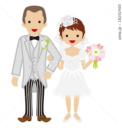 ウェディング カップル-男女-ショートヘア ウェディング カップル-男女-ショートヘア 18202400