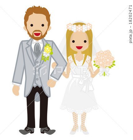 ウェディング カップル-男女-花冠 18202471