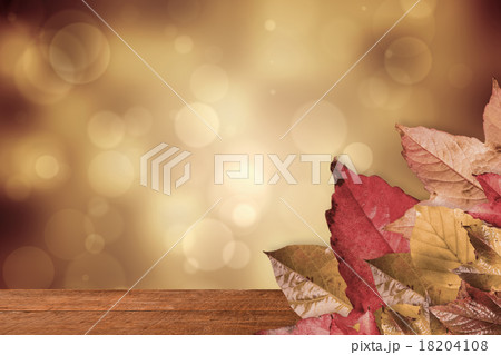 Composite image of autumn leaves pattern Composite image of autumn leaves pattern 18204108
