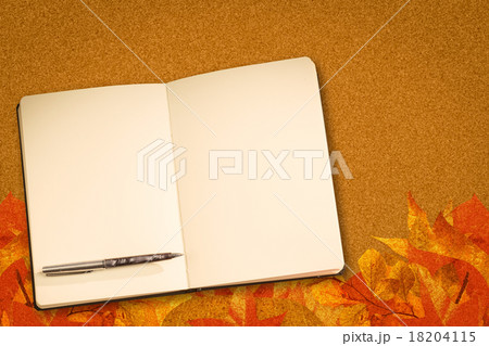 Composite image of notebook and pen Composite image of notebook and pen 18204115