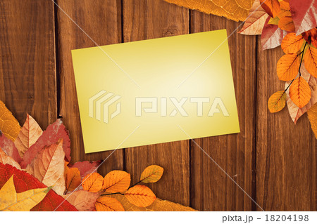Composite image of yellow card Composite image of yellow card 18204198