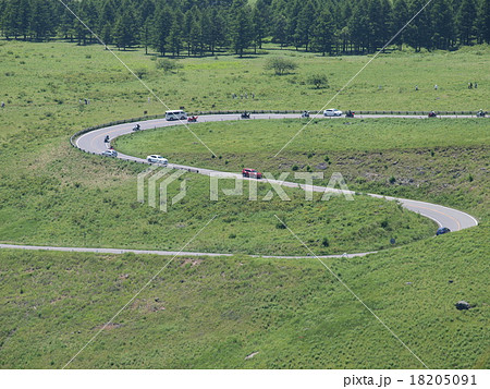 ビーナスライン　②　車山高原　Ｓ字の道路 18205091