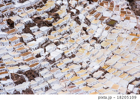 Salinas de Maras, salt mines near Cusco, Peru Salinas de Maras, salt mines near Cusco, Peru 18205109