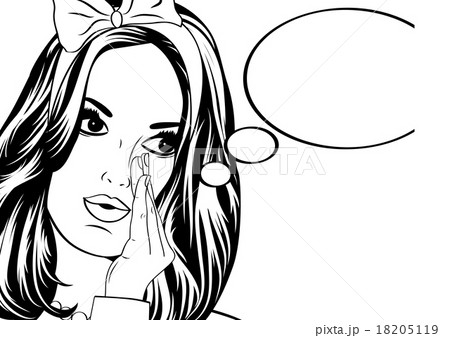 Pop Art illustration of woman  18205119