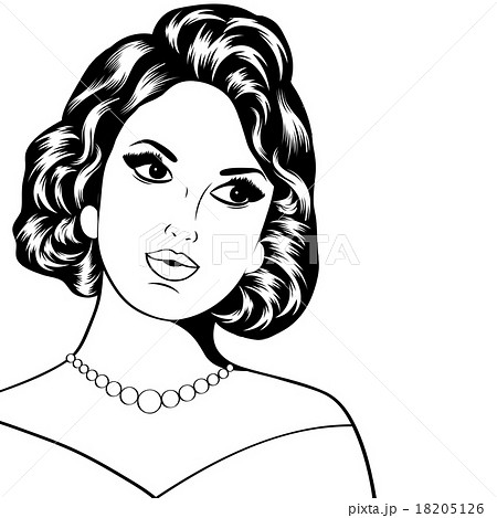 Pop Art illustration of woman 18205126