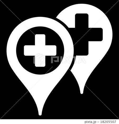 Hospital Map Markers Icon Hospital Map Markers Icon 18205507