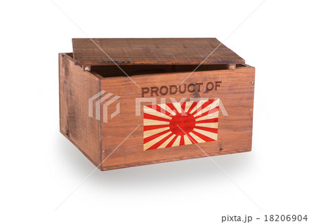 Wooden crate isolated on a white background Wooden crate isolated on a white background 18206904