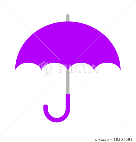 紫色の傘のイラスト素材