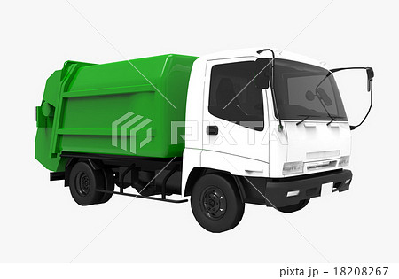 ごみ収集車のイラスト素材 1067