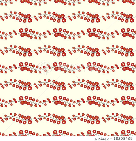 Red currant berries seamless pattern background 18208439