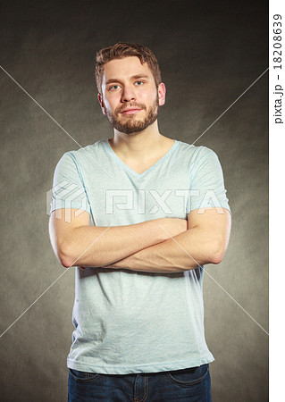 Handsome casual fashion man guy in shirt. 18208639