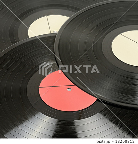 Vinyl discs isolated on white Vinyl discs isolated on white 18208815