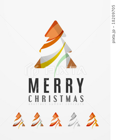Set of abstract Christmas Tree Icons, business Set of abstract Christmas Tree Icons, business 18209705