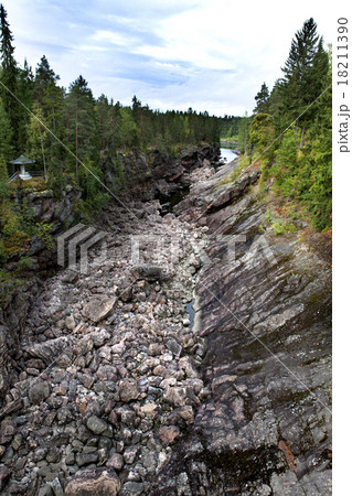 Finland. Imatra. Dry Riverbed of Vuoksa River 18211390