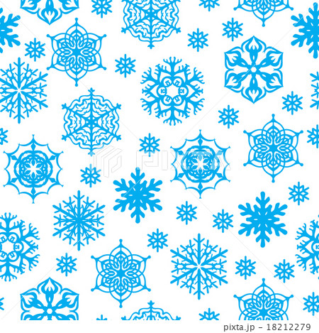 Snowflakes seamless pattern Snowflakes seamless pattern 18212279