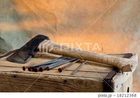 Old Ax With Nails Old Ax With Nails 18212368