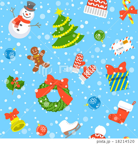 Christmas holiday seamless background pattern 18214520