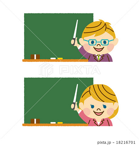 黒板と講師 18216701