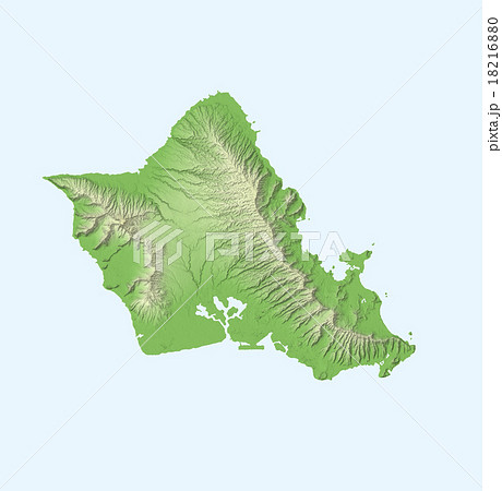ハワイ オアフ島のイラスト素材 1160