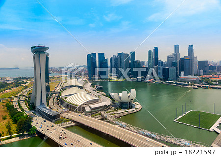 Singapore city skyline. Singapore city skyline. 18221597