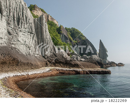 仏ヶ浦 蓬莱山ごしの一ツ仏 仏ヶ浦 蓬莱山ごしの一ツ仏 18222269