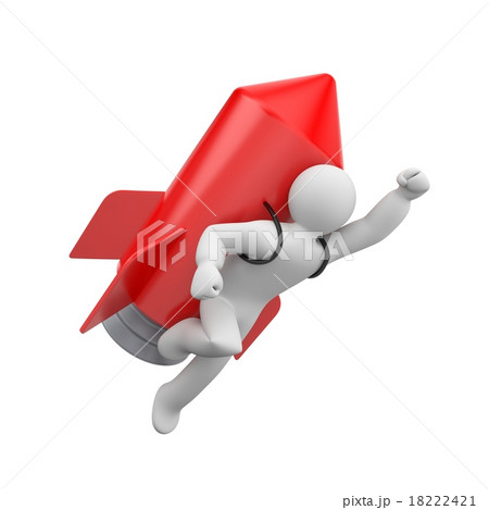 Superhero with rocket Superhero with rocket 18222421