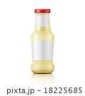 White sauce in glass bottle. 18225685