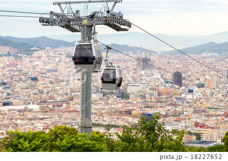 Barcelona. Cableway. Barcelona. Cableway. 18227652