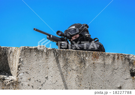 Police sniper in action 18227788