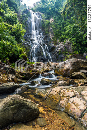 Sunanta Waterfall in Khao Nan National Park Sunanta Waterfall in Khao Nan National Park 18227796