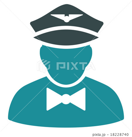 Airline Steward Flat Icon 18228740