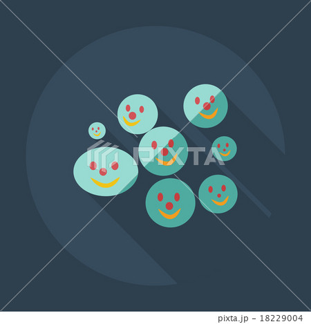 Flat modern design with shadow icons turd, faeces 18229004