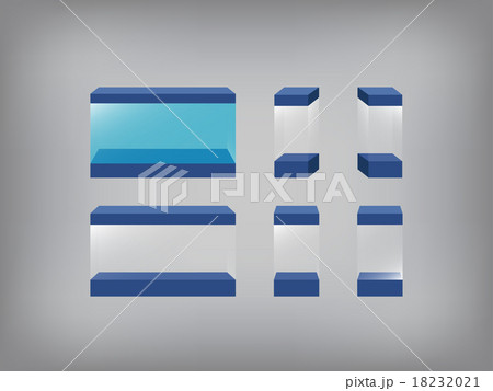 Empty showcase,glass case, aquarium, fish tank 18232021