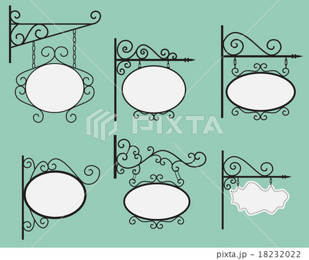 Hanging sign and Banner with black curved steel 18232022