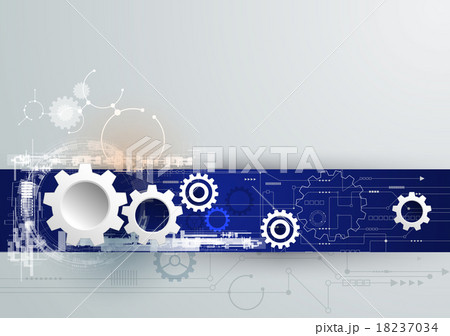 Vector Hi-tech digital technology engineering 18237034
